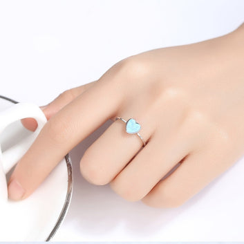 Anillo de compromiso con piedras preciosas de círculo fino y elegante en plata de ley 925
