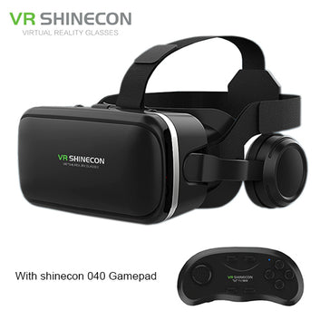 Gafas 3D de realidad virtual para smartphones, cascos estéreo VR con control remoto para iOS y Android