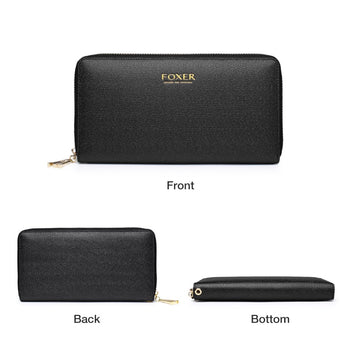 Lady Leather Long Card Holder Lady Clutch Wallet