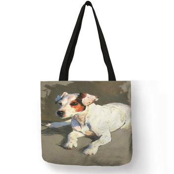 Exclusive Customize Dog Print Casual Handbag Tote Shopping Bag