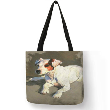 Bolso de mano informal con estampado de perro personalizado exclusivo para compras