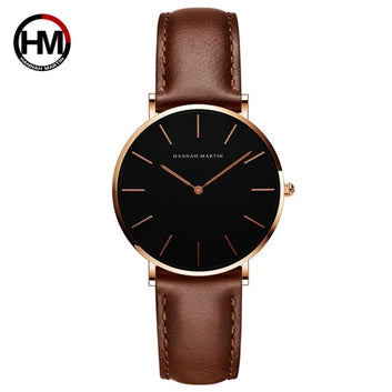 Reloj de cuarzo simple para mujer, analógico, resistente al agua.