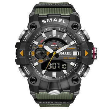 Relojes militares impermeables, cronómetro, alarma, luz LED, reloj deportivo digital