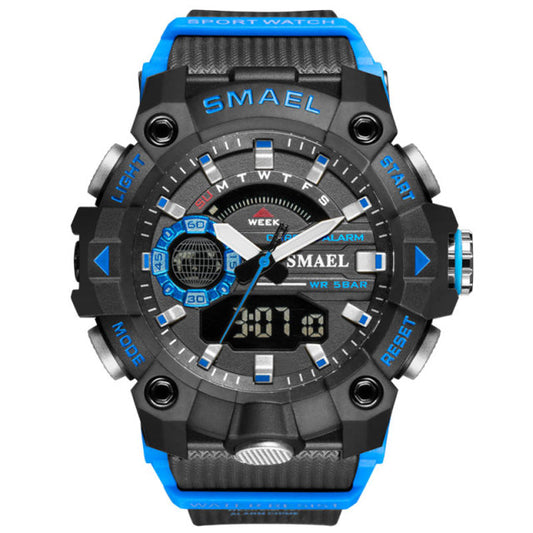 Relojes militares impermeables, cronómetro, alarma, luz LED, reloj deportivo digital