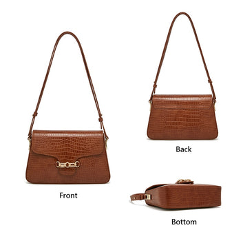 Vintage Classical Cow Leather Girl Shoulder Bag