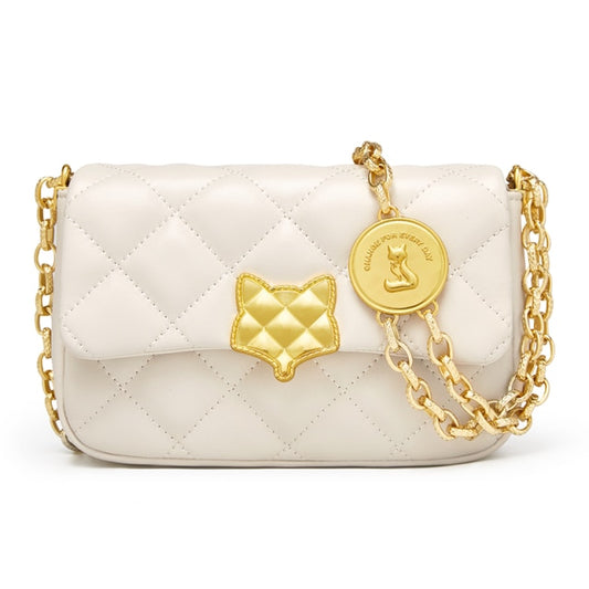 Bolso bandolera de piel de moda con forma de diamante