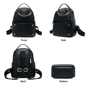 Genuine Leather  Backpack Large Capacity Travel Backpack for Women