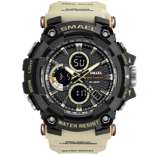 Men Waterproof Military Watches Dual Time Watches Waterproof Military Watches Shock Resisitant Sport Watches Gifts