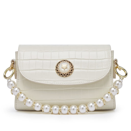 Bolso bandolera de cuero de moda con solapa