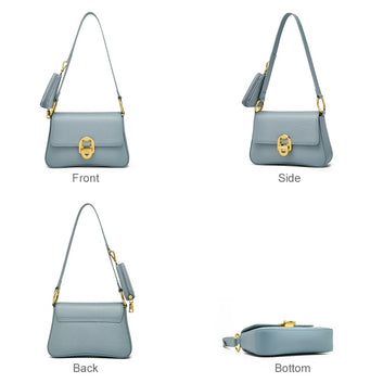 Ladies High Quality Split Leather Shoulder Bag