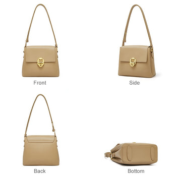 Fashion Retro Ladies Split Leather High Quality Shoulder Bag