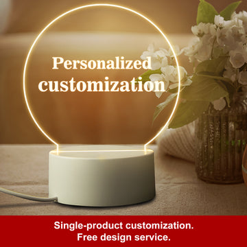 Personalized Custom Gift 3D Night Light DIY Text Photo Night Lamp