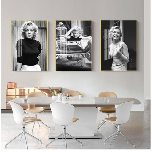 Nordic Style Home Decor For Living Room Modular Frame Canvas Marilyn Actor Monroe Paintings Wall Artwork Poster Pictures Prints