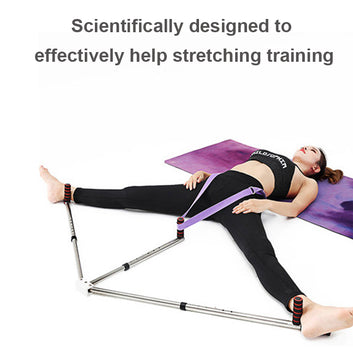 Máquina de estiramiento de piernas ajustable de 3 barras, de acero inoxidable, para yoga, baile y ejercicios de flexibilidad en casa.