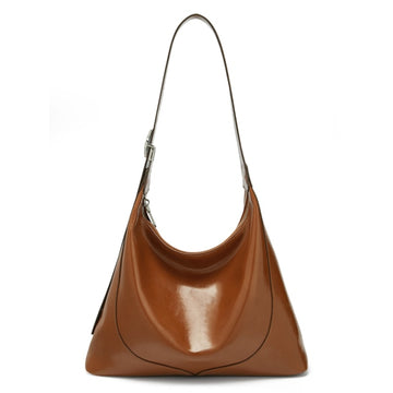 New Super Soft Retro Large Capacity Lady Split Leather Armpit Shoulder Bag