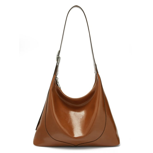 New Super Soft Retro Large Capacity Lady Split Leather Armpit Shoulder Bag