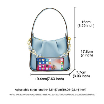 Simple Fashion Elegant Girl Split Leather Shoulder Bag