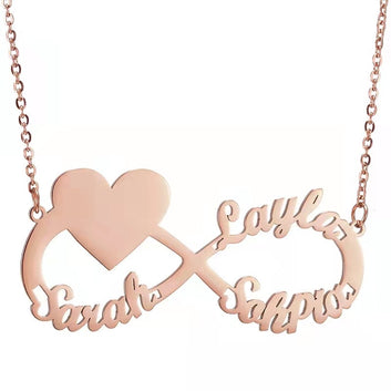 Custom Name Necklace Stainless Steel Simple Fashion Character Lettering Necklace