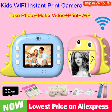 WIFI Instant Print Camera Thermal Printer Wireless WIFI Phone Printer Children Digital Camera Toy