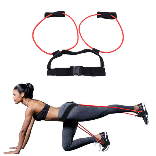 Bandas de resistencia para glúteos, entrenador de rebote, cuerda elástica para tirar, bandas de resistencia para sentadillas, cinturón ajustable para entrenamiento de fuerza y ​​agilidad en las piernas