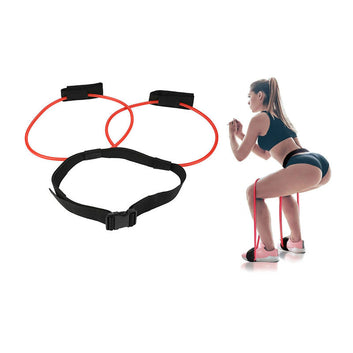 Bandas de resistencia para glúteos, entrenador de rebote, cuerda elástica para tirar, bandas de resistencia para sentadillas, cinturón ajustable para entrenamiento de fuerza y ​​agilidad en las piernas