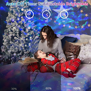 Starry Sky Projector Star LED Night Light Bluetooth Rotating Projector Light Bedroom Party Multifunctional Projector