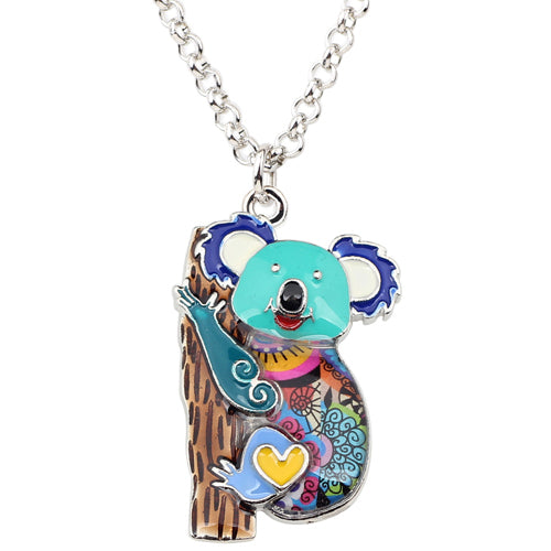 Gargantilla con diseño de koala australiano de aleación de zinc