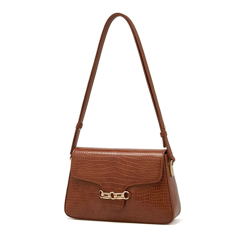 Vintage Classical Cow Leather Girl Shoulder Bag